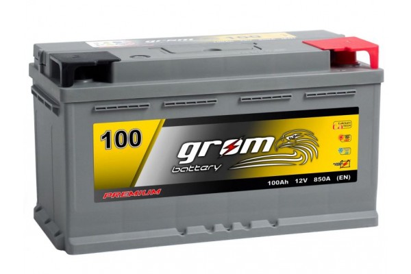 Akumuliatorius Grom Premium 100Ah 850 A EN 12V